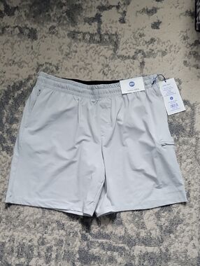 NWT Outdoor Voices Light Gray  Performance Stretch Shorts
